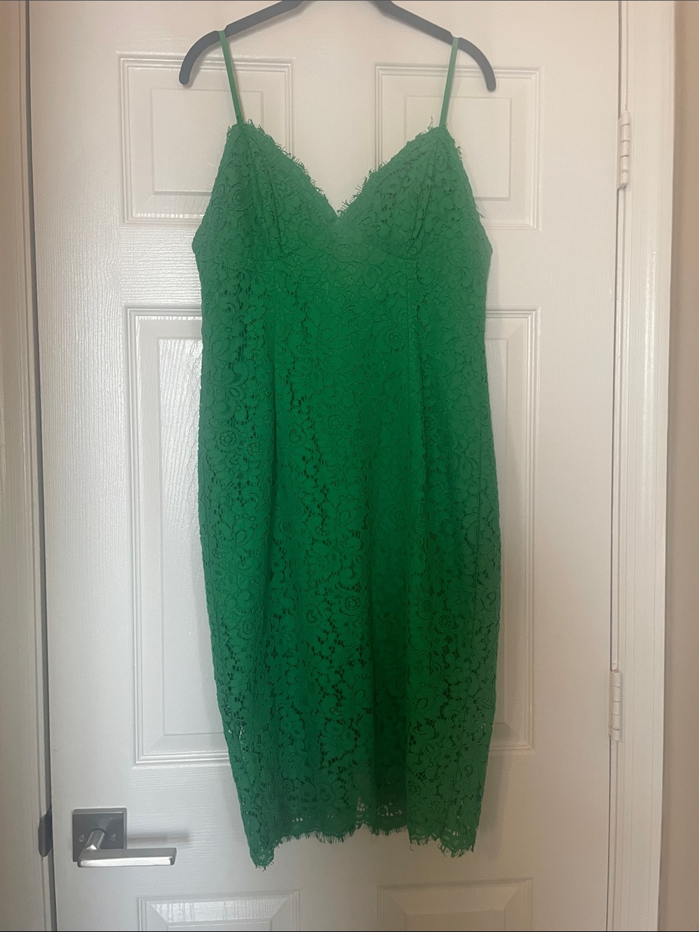 Bardot Emerald Green Lace Midi Slip Dress